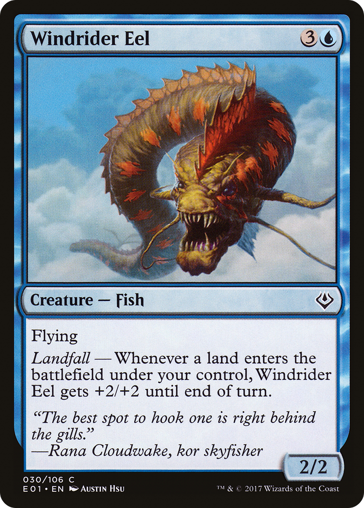 Windrider Eel (AC2-030) - Archenemy: Nicol Bolas
