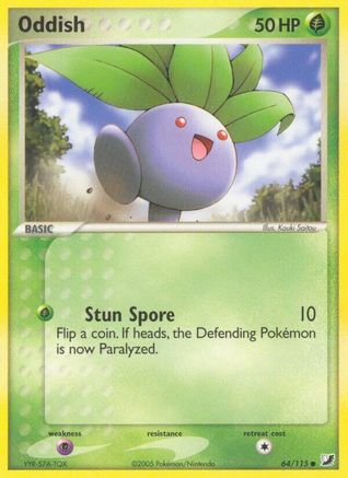 Oddish 064  - Reverse Holofoil Unseen Forces - Common