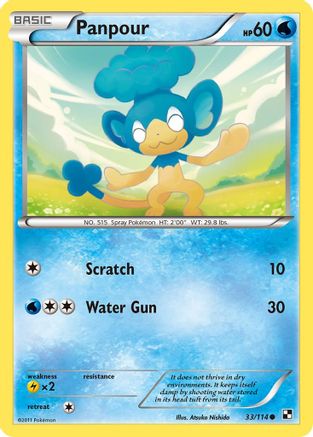 Panpour  - Reverse Holofoil Black and White - Common