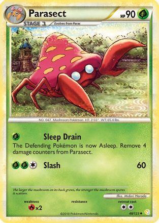 Parasect 048  HeartGold SoulSilver - Uncommon