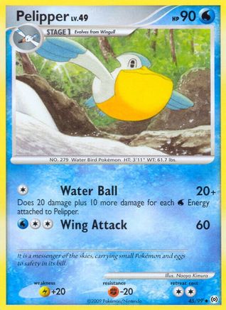 Pelipper (45) (45) 045  - Reverse Holofoil Arceus - Uncommon