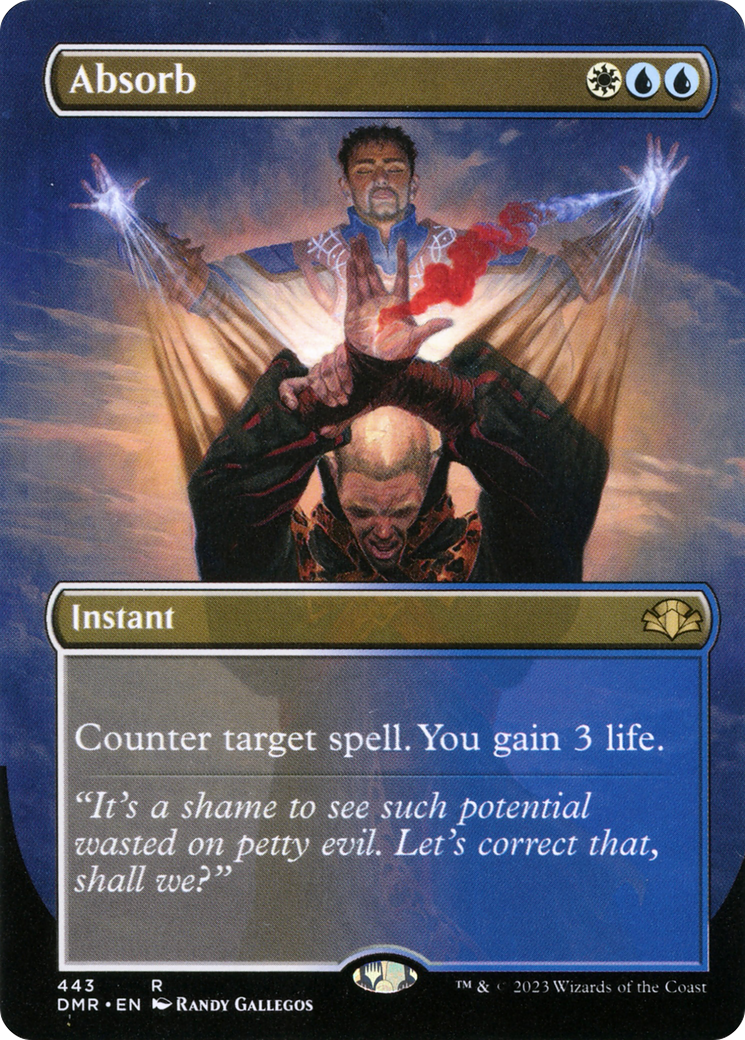 Absorb (Borderless) (DMR-443) - Dominaria Remastered Foil