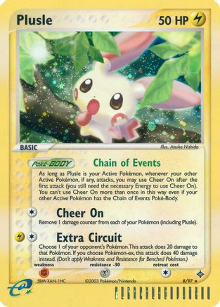 Plusle  - Holofoil Dragon - Holo Rare