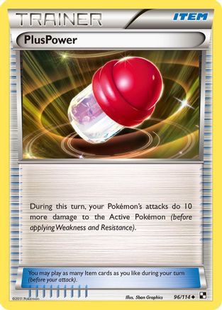 PlusPower  - Reverse Holofoil Black and White - Uncommon