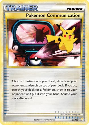 Pokemon Communication 098  - Reverse Holofoil HeartGold SoulSilver - Uncommon