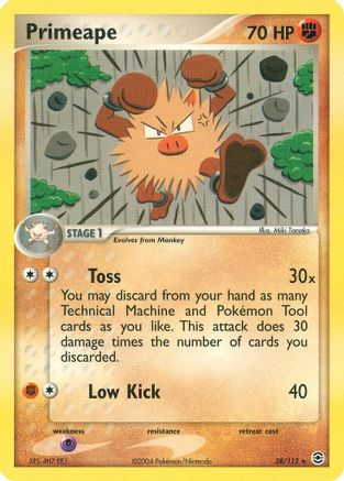 Primeape/112  - Reverse Holofoil FireRed & LeafGreen - Rare