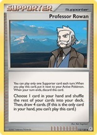 Professor Rowan  - Reverse Holofoil Diamond and Pearl - Uncommon