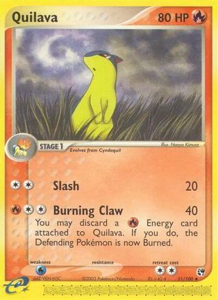Quilava  - Reverse Holofoil Sandstorm - Uncommon