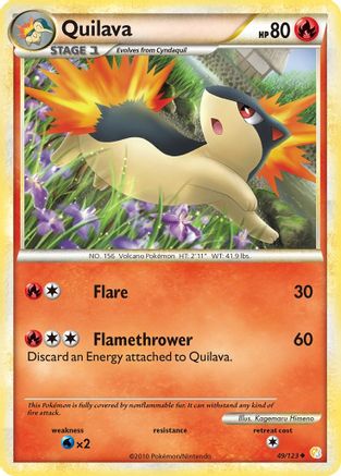 Quilava 049  HeartGold SoulSilver - Uncommon