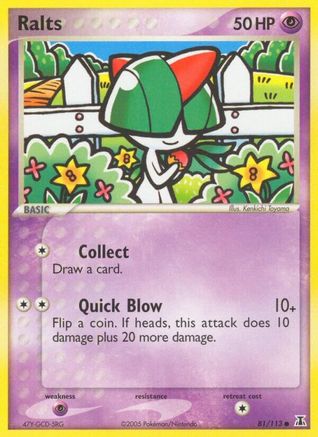 Ralts 081  - Reverse Holofoil Delta Species - Common