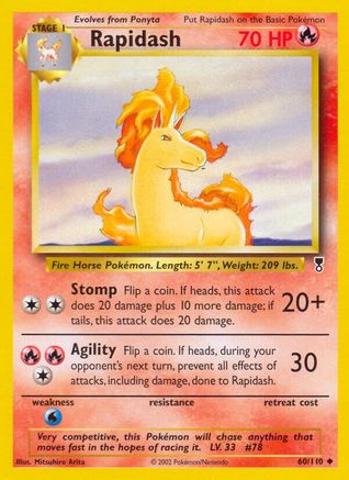 Rapidash  - Reverse Holofoil Legendary Collection - Uncommon