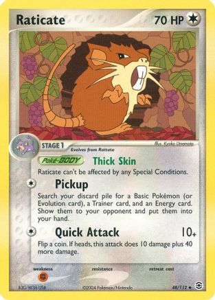 Raticate  - Reverse Holofoil FireRed & LeafGreen - Uncommon