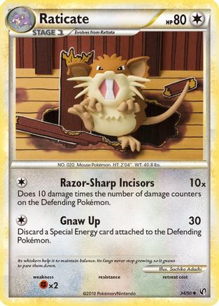 Raticate 034  Undaunted - Uncommon
