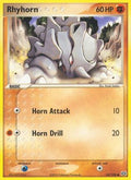 Rhyhorn  - Reverse Holofoil Emerald - Common