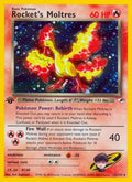 Rocket's Moltres 012  - 1st Edition Holofoil Gym Heroes - Holo Rare