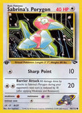 Sabrina's Porygon 098  - 1st Edition Gym Challenge - Common