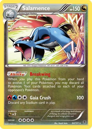 Salamence 064  - Holofoil Plasma Blast - Holo Rare