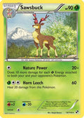 Sawsbuck 014  - Reverse Holofoil Black and White - Rare
