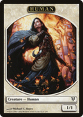 Human Token (2) (AVR-002) - Avacyn Restored Tokens