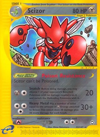 Scizor  Aquapolis - Rare