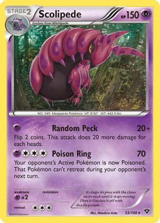 Scolipede  XY Base Set - Rare