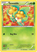 Sewaddle  - Reverse Holofoil Plasma Storm - Common