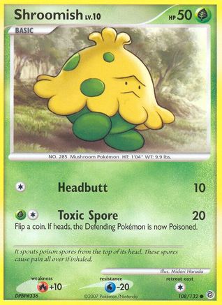 Shroomish  - Reverse Holofoil Secret Wonders - Common