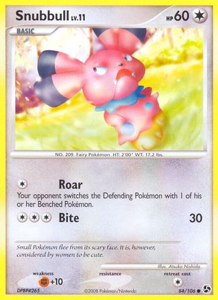 Snubbull  - Reverse Holofoil Great Encounters - Common