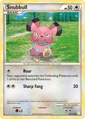 Snubbull 082  HeartGold SoulSilver - Common