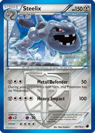 Steelix (Team Plasma) 079  Plasma Freeze - Rare