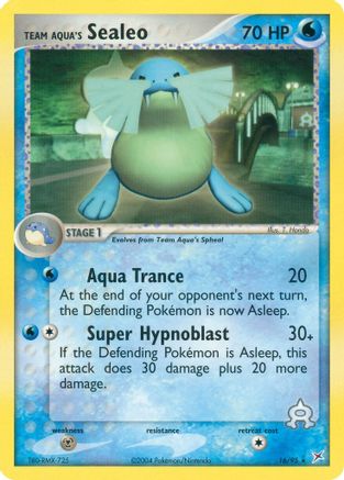 Team Aqua's Sealeo - 16/95/95  Team Magma vs Team Aqua - Rare