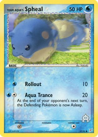 Team Aqua's Spheal - 57/95/95  Team Magma vs Team Aqua - Common