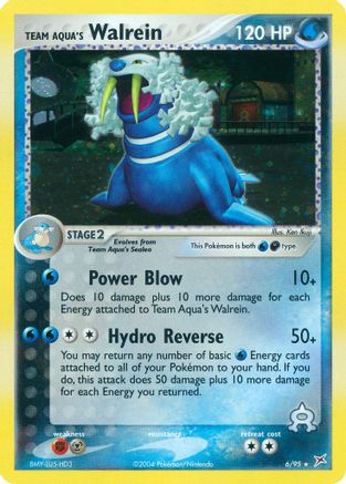 Team Aqua's Walrein 006  - Reverse Holofoil Team Magma vs Team Aqua - Holo Rare