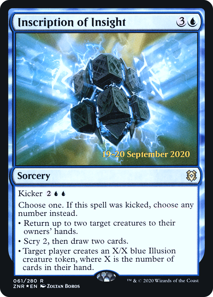 Inscription of Insight (PRE-061) - Zendikar Rising Promos Foil