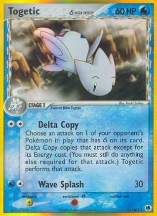 Togetic (Delta Species)/101  - Reverse Holofoil Dragon Frontiers - Holo Rare