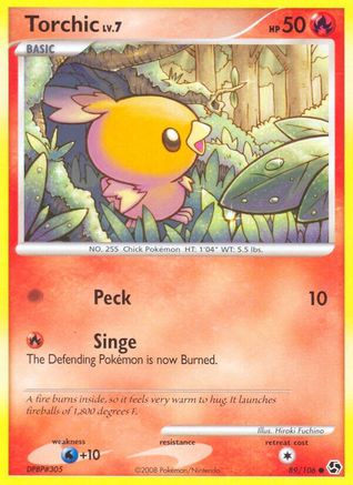 Torchic 089  - Reverse Holofoil Great Encounters - Common