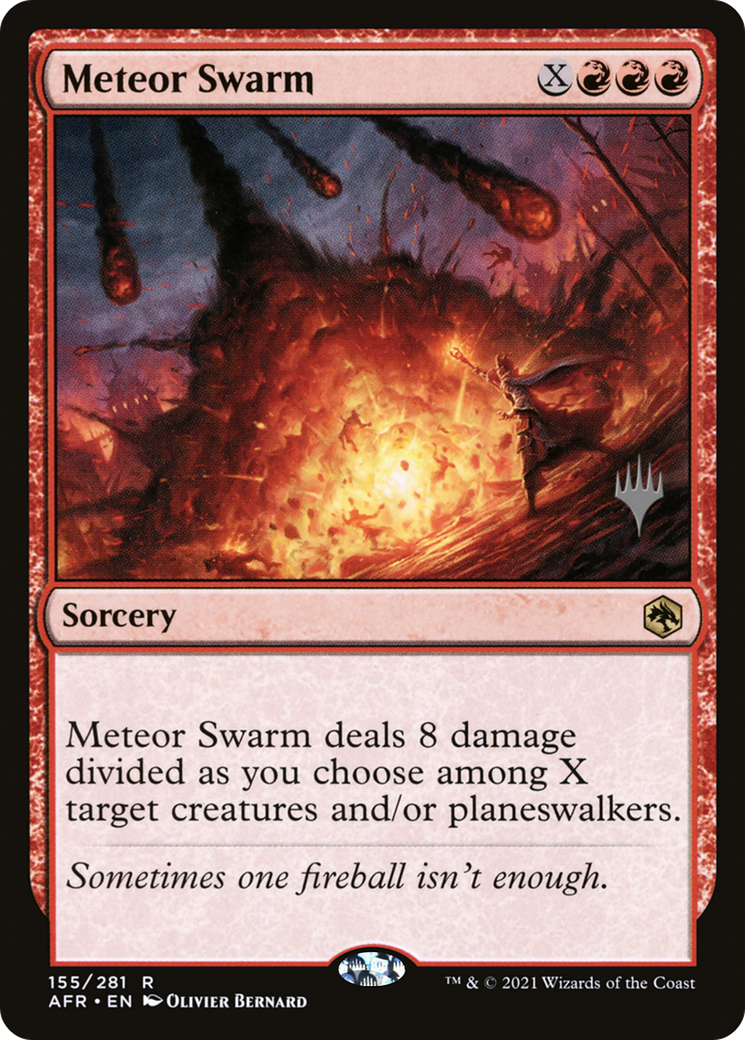 Meteor Swarm (PPAFR-155P) - Adventures in the Forgotten Realms Promos