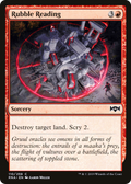 Rubble Reading (RNA-110) - Ravnica Allegiance Foil