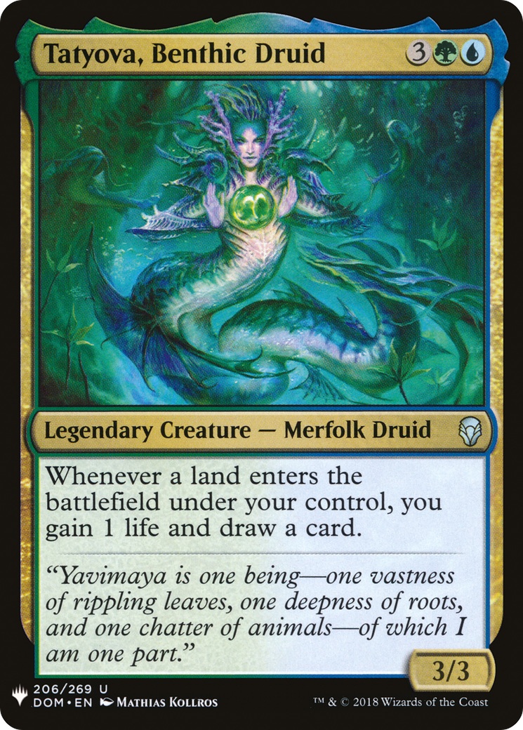 Tatyova, Benthic Druid (LIST-206) - The List
