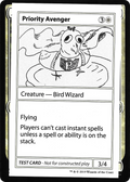 Priority Avenger (No PW Symbol) (CMB1-) - Mystery Booster Playtest Cards 2021
