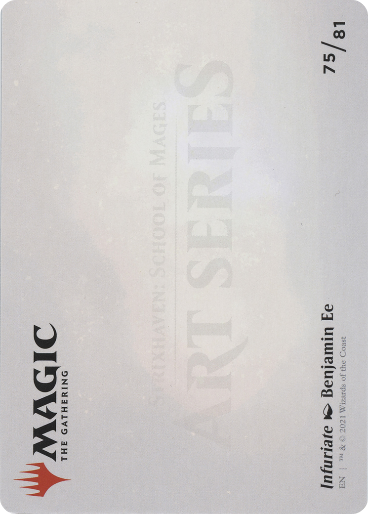 Infuriate // Infuriate (ASTX-075) - Strixhaven Art Series (Borderless) Foil