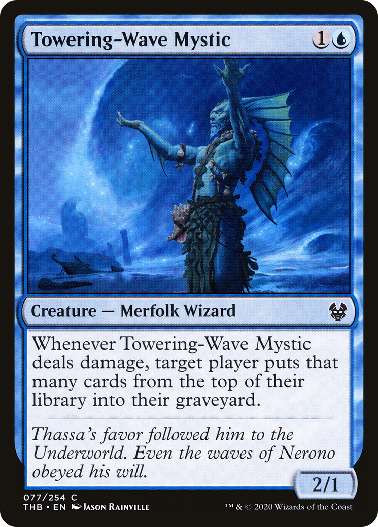 Towering-Wave Mystic (THB-077) - Theros Beyond Death Foil