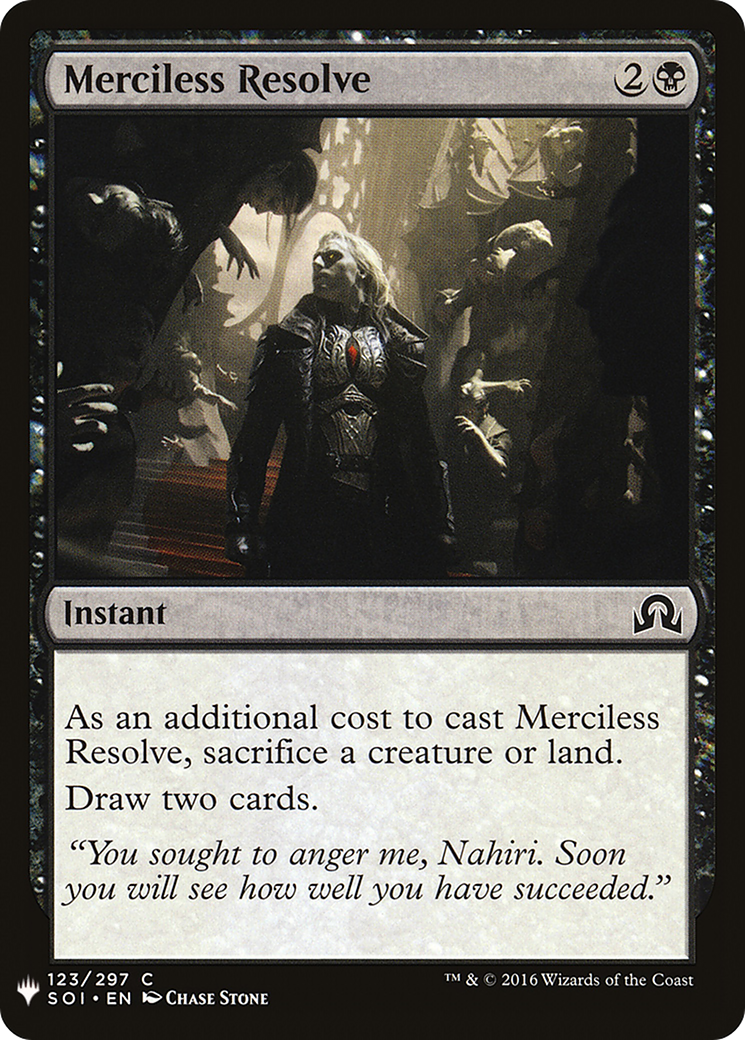 Merciless Resolve (LIST-123) - The List
