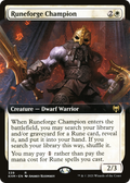 Runeforge Champion (Extended Art) (KHM-339) - Kaldheim: (Extended Art) Foil