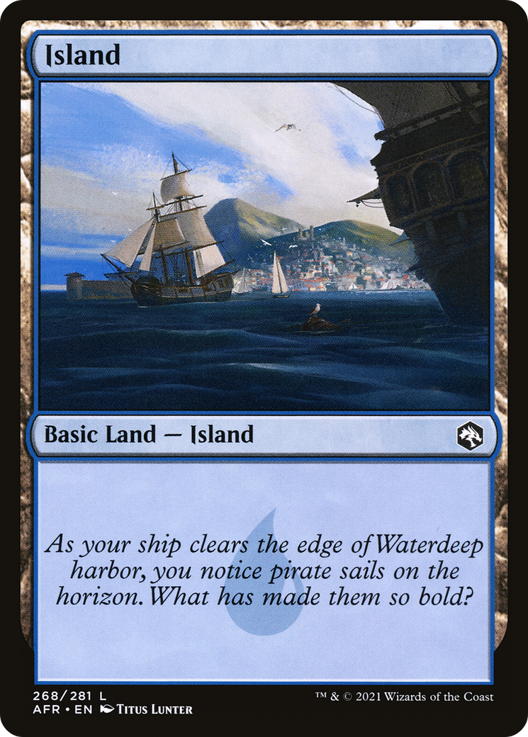 Island (268) (AFR-268) - Adventures in the Forgotten Realms Foil