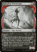 Kolaghan Warmonger (Showcase) (MAT-067) - March of the Machine: The Aftermath: (Showcase)