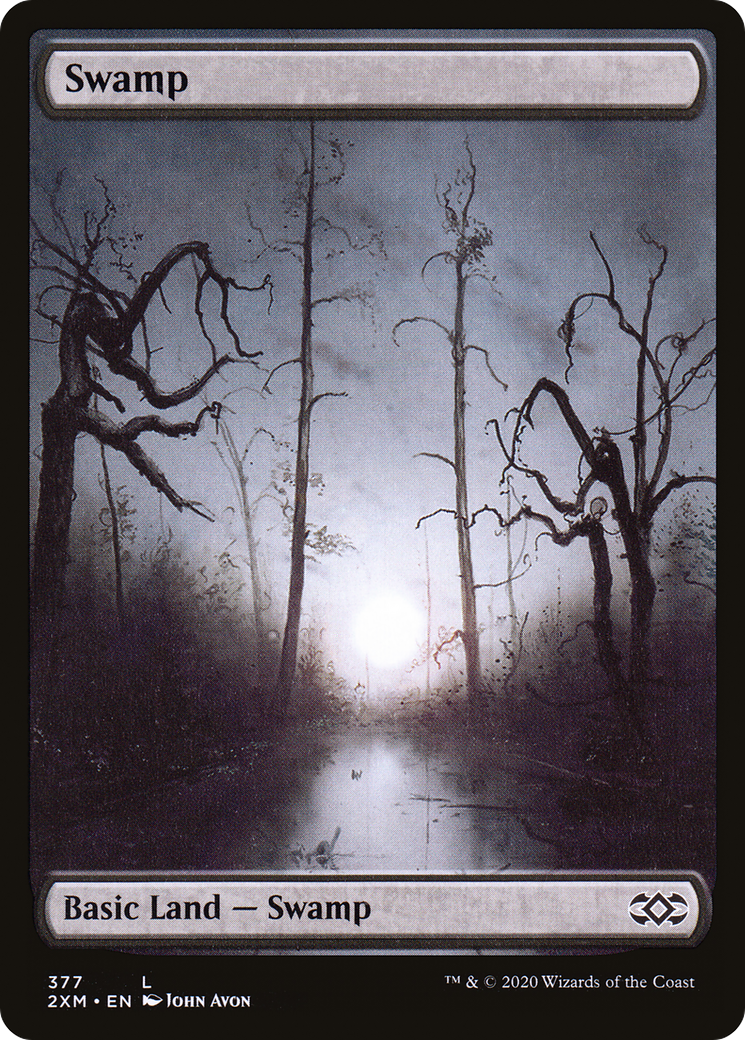Swamp (377) (2XM-377) - Double Masters Foil