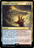 Gandalf's Sanction (LTR-208) - The Lord of the Rings: Tales of Middle-earth Foil