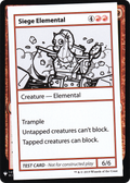 Siege Elemental (CMB1-) - Mystery Booster Playtest Cards 2019