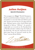 2004 Julien Nuijten Biography Card (WCD-) - World Championship Decks 2004